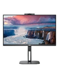 Monitor profesional aoc 24v5cw/bk 23.8'/ full hd/ webcam/ multimedia/ regulable en altura/ negro