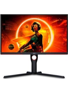Monitor gaming aoc 25g3zm/bk 24.5'/ full hd/ 0.5ms/ 240hz/ va/ regulable en altura/ negro y rojo